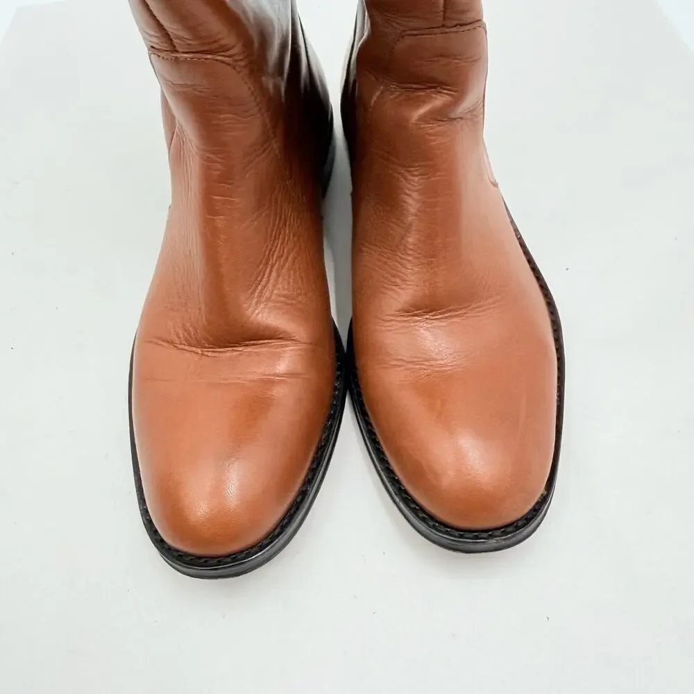 Coach Cheyenne Brown Soft Calf Leather Over the Knee Riding Boots Womens 8